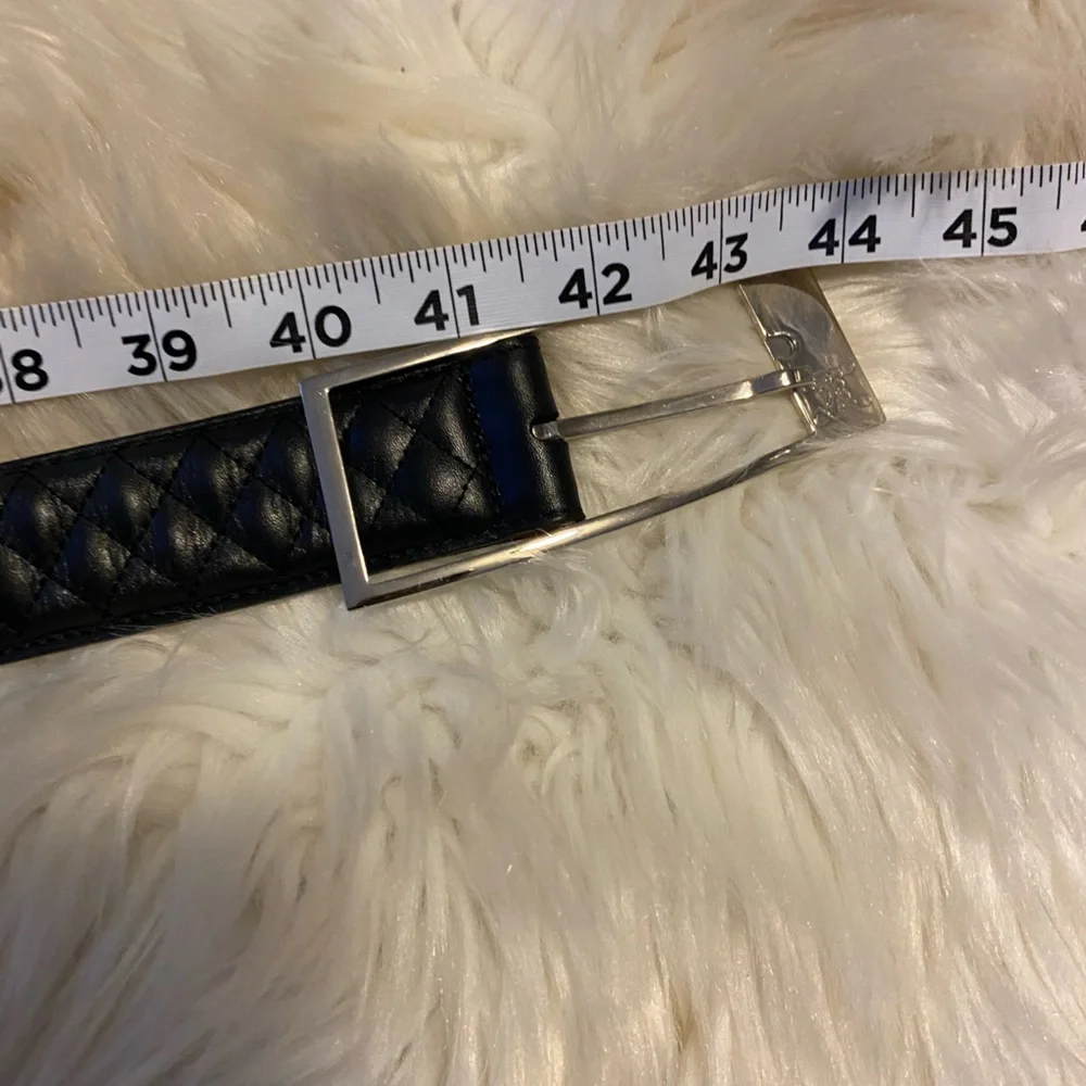 Brooks brothers black leather belt size small